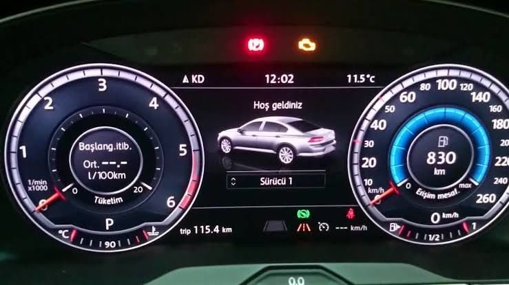Vv passat hayalet gösterge